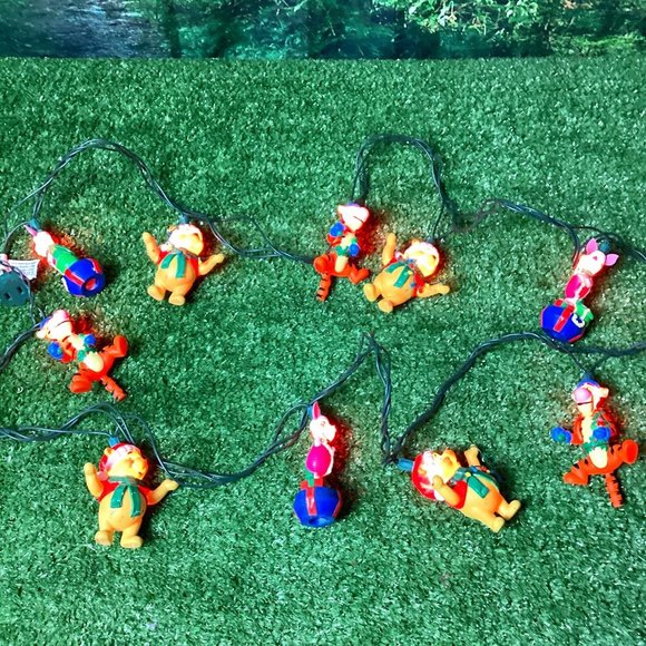 Vintage Winnie the Pooh Christmas String Lights - Picture 1 of 12